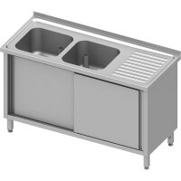 Spülschrank mit Schiebetüren 1400x600x850 mm,...