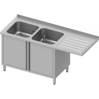 Spülschrank mit Flügeltüren und...