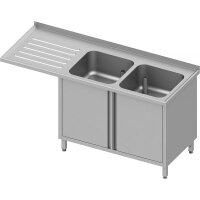 Spülschrank mit Flügeltüren und...