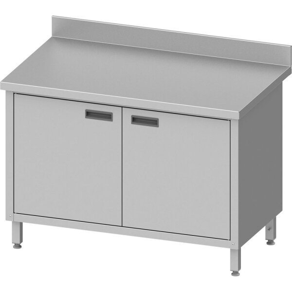 Arbeitsschrank ECO mit Flügeltüren 1200x600x850 mm, mit Aufkantung