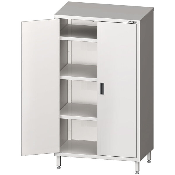Hochschrank mit Flügeltüren, 3 höhenverstellbare Einlegeböden, 1000x600x1800 mm (BxTxH)