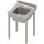 Spültisch ECO ohne Grundboden 600x600x850 mm, mit einem Becken, mit Aufkantung, Selbstmontage
