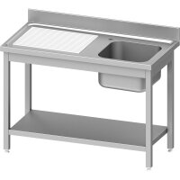 Spültisch ECO mit Grundboden 1400x700x850 mm, mit...