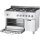 Gasherd 6 Brenner mit Gasbackofen Serie 700 ND - G20, 6-Brenner  (3,5+3x5+2x7)