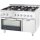Gasherd 6 Brenner mit Elektrobackofen (GN 2/1) Serie 700 ND - G20, 6-Brenner (3,5+3x5+2x7)