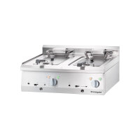 Profi Elektro Tischfritteuse 2x10L – Stalgast Serie 700 ND, Doppelgerät 18kW