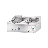 Profi Elektro Tischfritteuse 2x10L – Stalgast Serie 700 ND, Doppelgerät 18kW