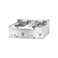 Profi Elektro Tischfritteuse 2x10L – Stalgast Serie 700 ND, Doppelgerät 18kW