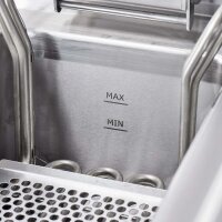 Profi Elektro Tischfritteuse 2x10L – Stalgast Serie 700 ND, Doppelgerät 18kW