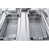 Profi Elektro Tischfritteuse 2x10L – Stalgast Serie 700 ND, Doppelgerät 18kW