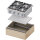 Gasherd Serie 700 - G20, 4-Brenner (3,5+5+2x7), 800 x 700 x 850 mm (BxTxH) zur Selbstmontage