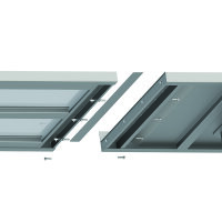 Arbeitsplatte Boxversion 2.0, 2800x700x40 mm, mit Aufkantung