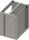 Eckunterschrank Boxversion 2.0 mit Flügeltür, für Beine/Sockelrahmen, Teil 2/2 640 mm Anbautiefe 860x640x660 mm