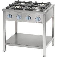 Gasherd Serie 900 - 4-Brenner (3,5+2x5+7), 20,5 kW, G20,...