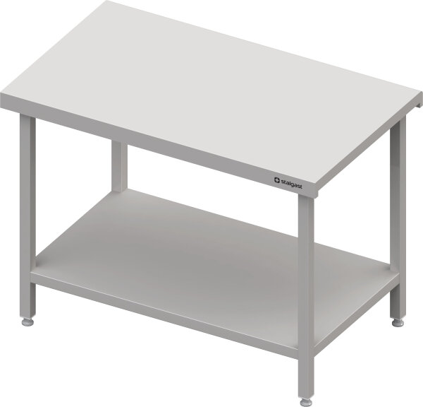 Neutralausgabe mit Grundboden 1400x750x880 mm, Edelstahlarbeitsplatte