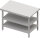 Neutralausgabe mit Grund- und Zwischenboden 1500x750x880 mm, Edelstahlarbeitsplatte