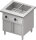 Bain-Marie-Station "Free Flow" mit einem Becken 2x GN1/1, Wärmeschrank und Flügeltüren, 799x750x880 mm Edelstahlabdeckung