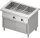 Bain-Marie-Station "Free Flow" mit einem Becken 3x GN1/1, Wärmeschrank und Schiebetüren, 1132x750x880 mm Edelstahlabdeckung