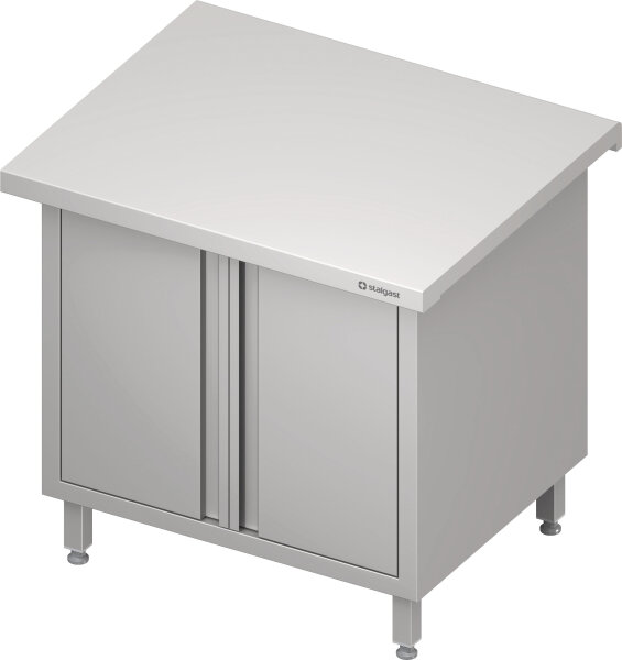 Neutralausgabe "Free Flow" mit Flügeltüren 800x750x880 mm, Edelstahldeckplatte