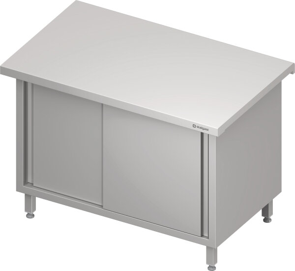 Neutralausgabe "Free Flow" mit Schiebetüren 1100x750x880 mm, Edelstahldeckplatte