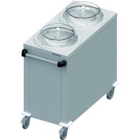 Doppel-Tellerspender, fahrbar 1000x510x880 mm für...