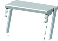 Aufsatzbord mit Glas-Hustenschutz und Beleuchtung...