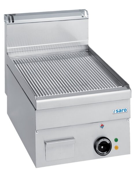 SARO Elektrogrillplatte, gerillt,Aufti.,400x600, EFT46R