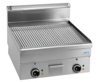 SARO Elektrogrillplatte, gerillt,Aufti.,600x600, EFT66R