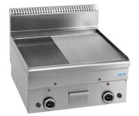 SARO Gasgrillplatte, glatt+gerillt, 1000x600, GFT66LR