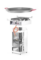 Gasgrill Fiesta 800 – Runder Grill mit Paellapfanne, für große Gasflaschen
