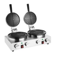 Buffalo Doppel-Rund-Belgische-Waffeleisen