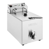 Buffalo Einzelne elektrische Fritteuse mit Timer 8Ltr
