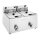 Buffalo Doppelfritteuse mit Timer 2x8Ltr