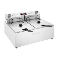 Buffalo Doppel-Elektrofritteuse mit Timer 2x5Ltr