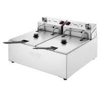 Buffalo Doppel-Elektrofritteuse mit Timer 2x5Ltr