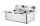 Hendi Fritteuse mit Kaltzone - 2x 6 Liter, Edelstahl, 230 V