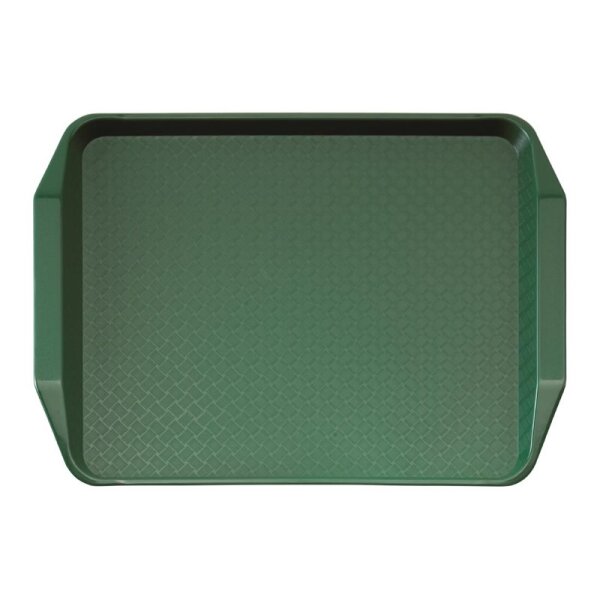 Cambro Polypropylen Fastfood Serviertablett mit Griffen grün 43x30cm
