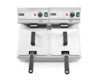 Hendi Fritteuse Profi Line Fritteuse 2x8 Liter -Edelstahl, 230V