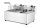 Hendi Fritteuse Profi Line Fritteuse 2x8 Liter -Edelstahl, 230V
