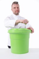 Hendi Salatschleuder groß 25 Liter, grün