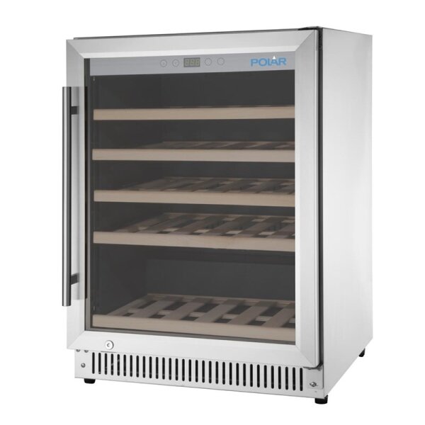 Polar G-Serie Weinkühlschrank aus Edelstahl 51 Flaschen