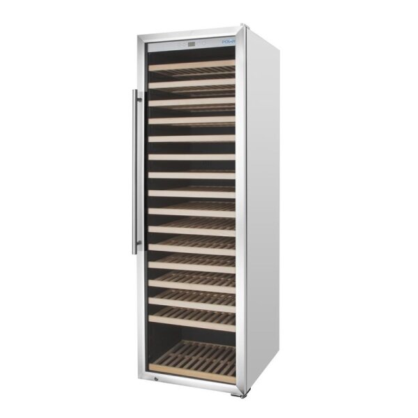 Polar G-Serie Einzonen-Weinkühlschrank Edelstahl 192 Flaschen
