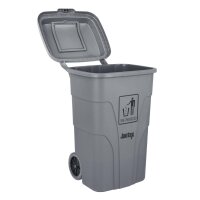 Jantex 120Ltr Mülltonne mit Fußpedal Grau