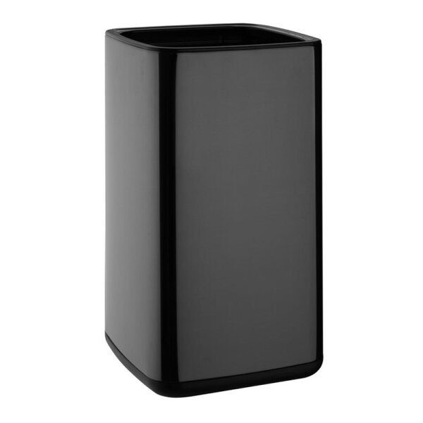 Bolero Quadratischer Abfalleimer Titanium Schwarz 10Ltr