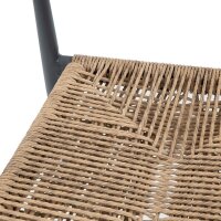 Bolero Eden PE Twist Rattan Outdoor Barhocker Natur (2 Stück)