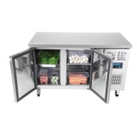 Polar U-Serie Kühltisch mit Doppeltür 282Ltr