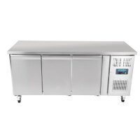 Polar U-Serie Kühltisch mit drei Türen 417Ltr