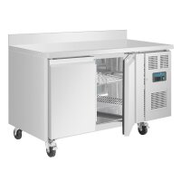 Polar U-Serie Doppel-Tür Thekenkühlschrank mit Aufkantung 282Ltr