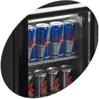 Esta Kühlschrank mit 25 Liter - Glastür, Tischmodell, Umluft