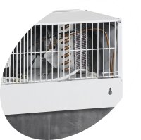 Getränkekühlschrank mit Werbetafel SLDG100 - Schloss & LED-Beleuchtung, 100 Liter